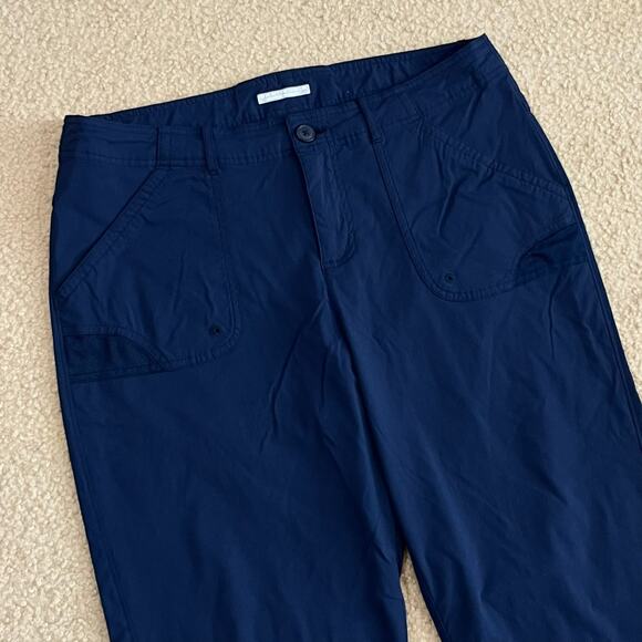 Columbia PFG Womens Aruba Roll-Up Pants Blue Nylon Size 14 - Picture 2 of 8